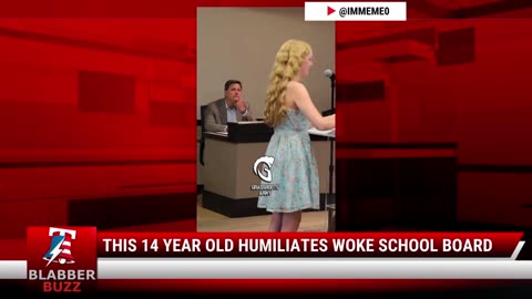 This 14 Year Old Humiliates Woke School Board