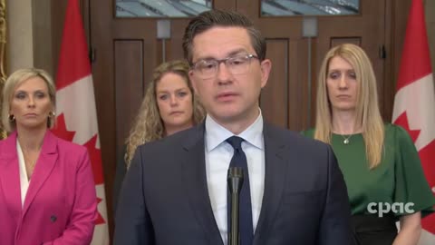 Pierre Poilievre announces a bill that would ban mass murderers from being moved into medium security prisons
