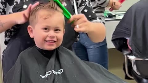 ✂️👦 Tiny Trim | "How My 3-Year-Old Gets His Hair Cut" - Adorable Haircut Adventures | Fun an | FunFM