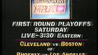 April 18, 1985 - Bumper for 'CBS Special Movie' & Promo for NBA Playoffs