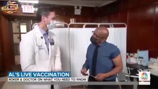 Al Roker on live TV pushing the jab