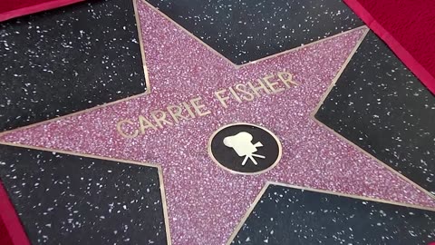 Carrie Fisher gets Walk of Fame star on May the Fourth