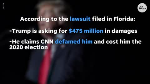 Trump files $ 475M defamation lawsuit against CNN in Florida | USA TODAY