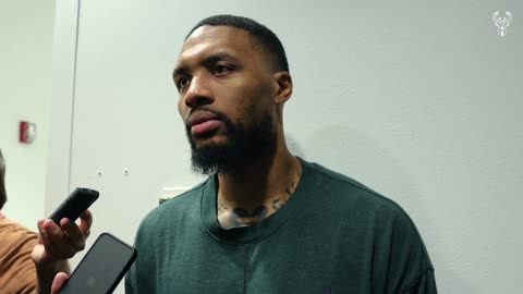 Damian Lillard spoke to the media after Saturday's Win in Dallas | Milwaukee Bucks