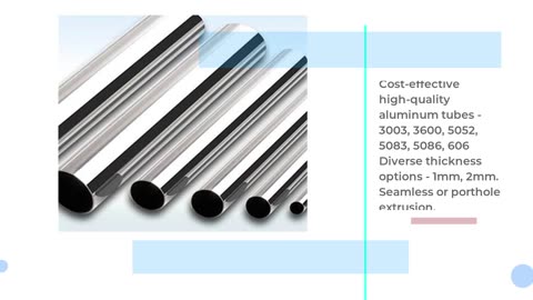 High quality 3003 3600 5052 5083 5086 6061 aluminum tube 1mm 2mm thick round aluminum pipe