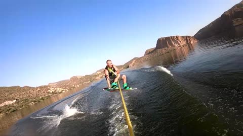 Riding Glass the best kind of Wakeboard session