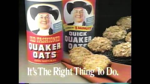 Quaker Oats Oatmeal Commercial (1989)