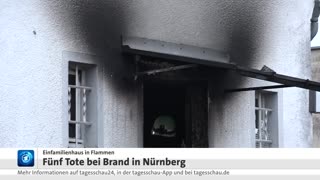Familie stirbt bei Brand: Fünf Tote bei Feuer in Nürnberg