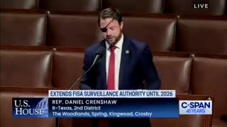 Dan Crenshaw accidentally makes the case to reject FISA authorization in floor speech