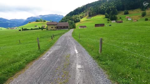 Beautiful rain walking tour in Appenzell 🇨🇭 A Swiss village