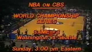 1979 NBA Finals Sonics vs Bullets Game 2(highlights)