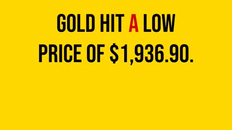 Gold Expected Price Range for November 13, 2023