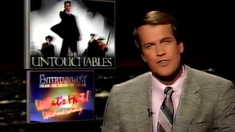 June 3, 1987- Walter Cronkite & John Oates Among Those at 'The Untouchables' Premiere