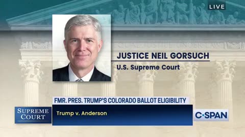 "Try To Answer The Question" - Colorado Lawyer Gets Obliterated By Gorsuch In Historic Moment