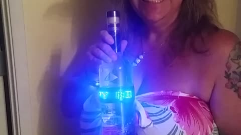 Awesome 'Happy Birthday' LED Vodka Bottle