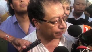 Gustavo Petro acompaña marchas en Barranquilla