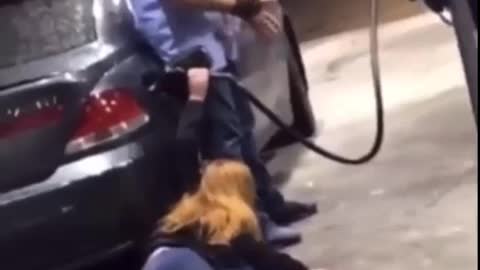 2 at gas pump Heroin