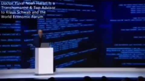 WEF - Yuval Noah Harari speaking on monitoring human beings with technology