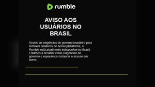 Plataforma do Rumble indisponível no Brasil