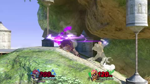 Ganondorf vs Captain Falcon on Temple (Super Smash Bros Ultimate)