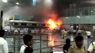 Fire breaks out inside Netaji Subhash Chandra Bose international Airport in Kolkata, India