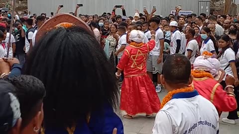 Sawa Bhakku Dance, Indra Jatra, Kathmandu, 2080