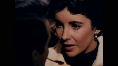 A Place in the Sun 1951 Elizabeth Taylor Montgomery Clift scene 1 colorized remastered 4k
