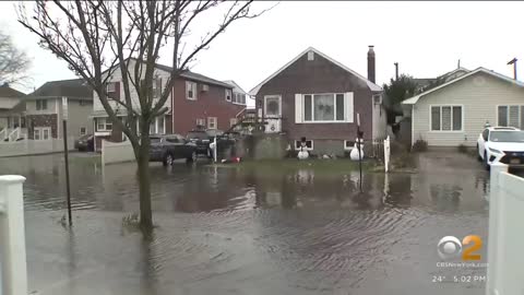 Long Island floodwater recedes, but officials warn roads will freeze