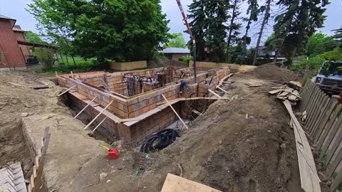 Ep. 12. Pouring Concrete Foundation Slab | How It Is Being Done | Building Custom Home