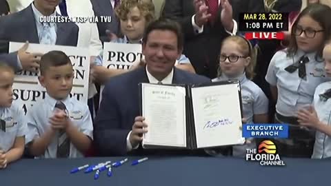 Gov. Ron DeSantis signs the PARENTAL RIGHTS in Education bill