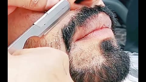 Arabic 😎🔥🔥 Beard Style For mens | #asmr #hairstyle #manshair #beardstyle #sharphaircut #beard