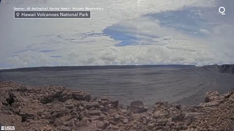 Timelapse of Hawaii’s Mauna Loa Volcano Eruption