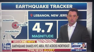 NJ earthquake 4.8 magnitude - only 1/2 mile below earth’s surface