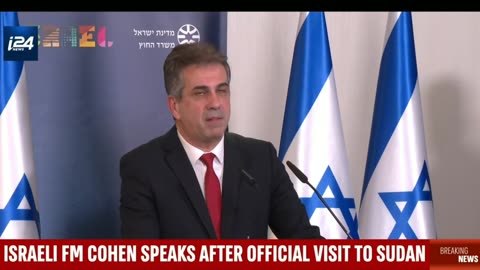 Israel's Foreign Minister speaks after returning from Sudan visit