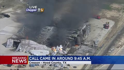 Caught On Camera: Large Explosion In Chemical Plant Fire In Hood County USA