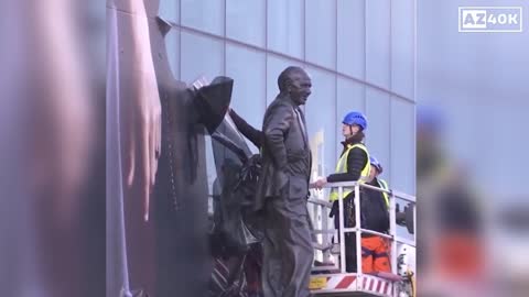 Man Utd Strip Off Ronaldo's Mural at Old Trafford