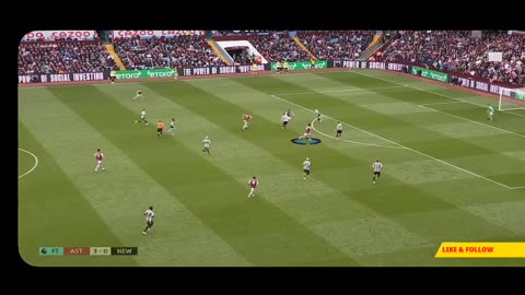 Aston Villa vs Newcastle United 3-0 Premier League 22/23