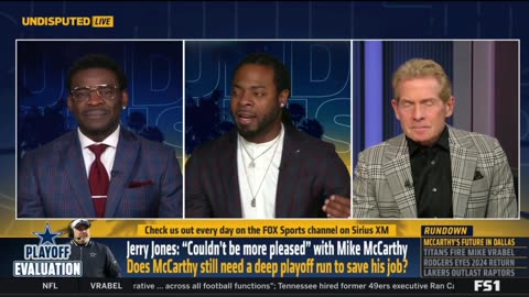 UNDISPUTED Skip Bayless reacts Jerry Jones on Mike McCarthy's future I couldn't be more pleased'