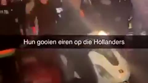 European Foodball Championship. Turks molest and harrass dutch citizen after loss