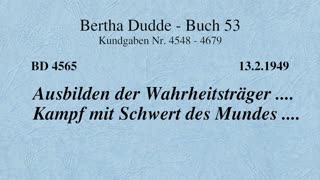 BD 4565 - AUSBILDEN DER WAHRHEITSTRÄGER .... KAMPF MIT DEM SCHWERT DES MUNDES ....