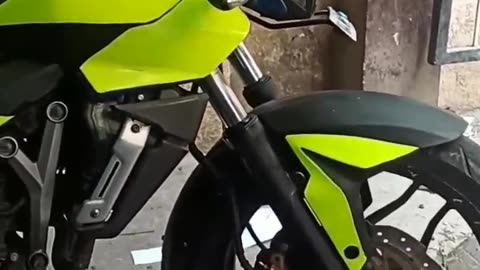 Ns 200 Bajaj bike florsun green vinyl wrapped