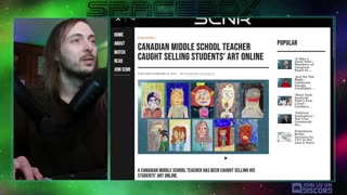 Teacher Sells Students' Art Online and Gets Caught (over $10k) || SPACEBOX