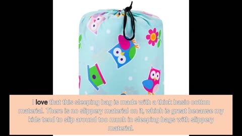 User Comments: Wildkin Kids Sleeping Bags for Boys & Girls, Measures 57 x 30 x 1.5 Inches, Cott...