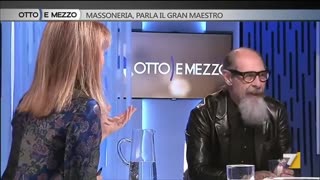 Intervista del 2014 di Lilli Gruber al Gran Maestro passato della Massoneria del Grande Oriente Stefano Bisi che dice in televisione pubblicamente che la massoneria è un'associazione e che nel 1870 tolsero lo stato della chiesa