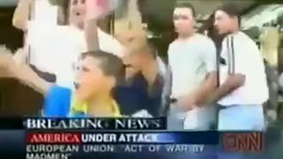 FLASHBACK: Palestinians celebrate fall of World Trade Center Towers in 2001