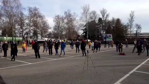 Frauen Bustour Demo in Memmingen mit Eva Rosen am 20.12.2020