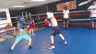 Joey boxing Nick and Logan 9/3/22