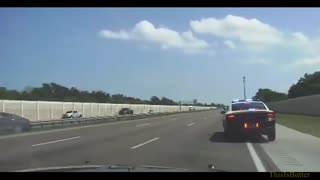 Florida troopers use PIT maneuver to end pursuit along I-95
