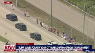 HCNN - Trump supporters line streets outside Mar-a-Lago ahead of historic arraignment