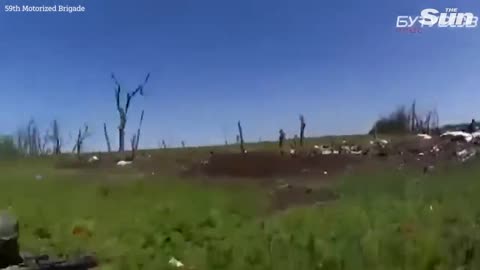 First person video depicts armed Ukrainian soldiers invading Avdiivka.